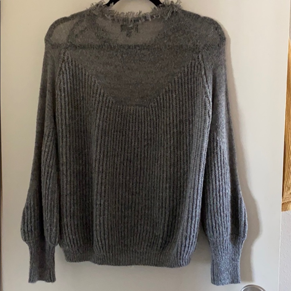 Balloon sleeve sweater
